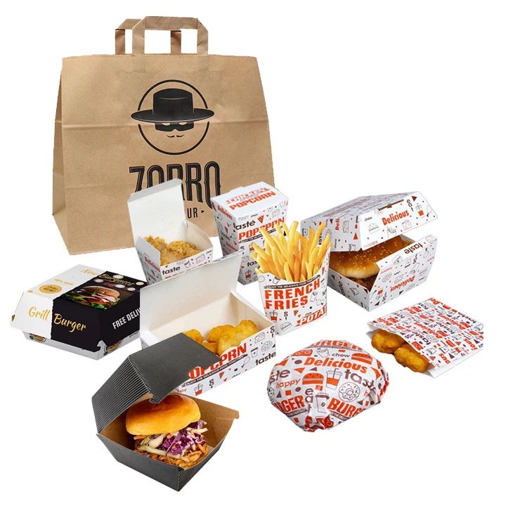 Custom Hamburger Burger French Fries Cajas De Pizza 10 12 14 18 24 Inch Cardboard Italy Black Octagon Hexagon Paper Pizza Box