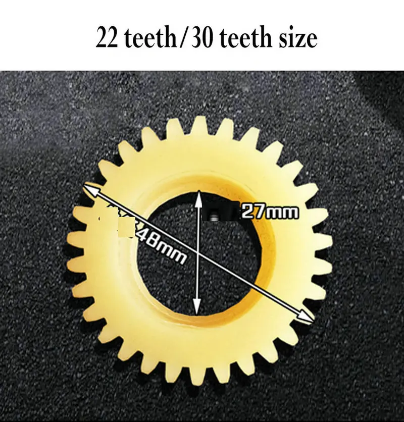 Rubber Gear*Manpower Electric Tricycle Motor Nylon Gear Rubber Gear 30 22 Teeth 24 Teeth Iron