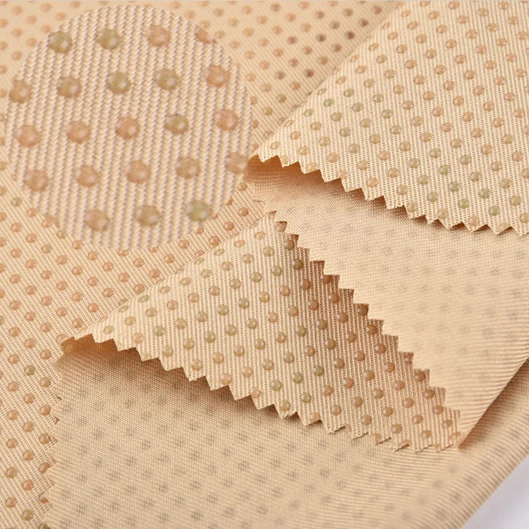 RPET PVC drip plastic waterproof recycle polyester silicone anti-slip functional fabric