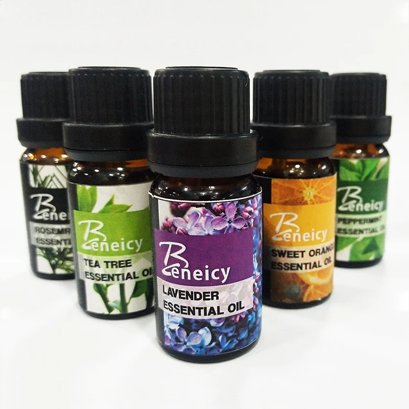 Private label custom 10ml organic certified 100% hot pure essential oil set for aromatherapy use