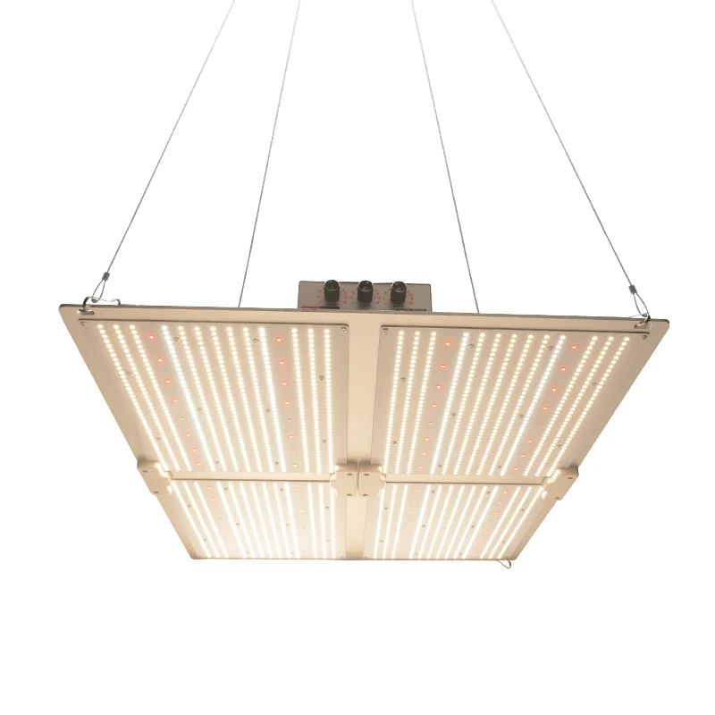 Foldable Full Spectrum LED Grow Light US Stock DLC Medical Indoor Plant Dimmable Bar Black Luminous Body Lamp OEM Box LOGO Chip