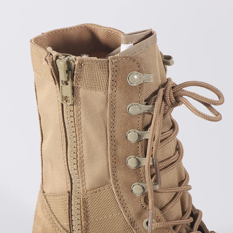Lightweight Waterproof Black Green Desert High Shoes Leather Boots botas de combate Brown Hiking Outdoor Tactical Boots
