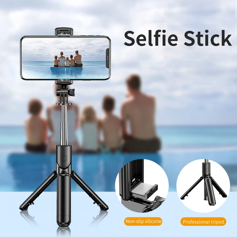 Wholesale Price Portable Universal Black Camera Tripods Mini Selfie Stick Phone Tripod for Shooting Vlog Video Photo
