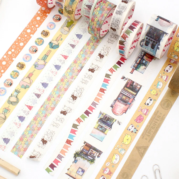 Washi Tape Basic Animated Cars Biodegradable Paper Self-Adhesive Planner Diy Arts & Crafts Scrapbooking Gift Wrapping Holiday De