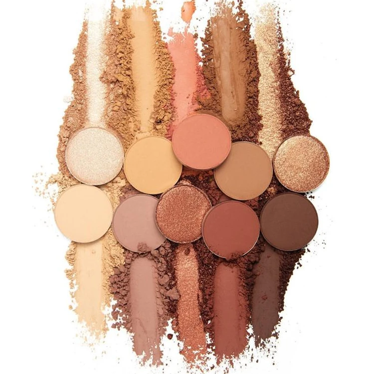 Factory Direct Supply Pressed Pigment Eyeshadow,Organic Makeup Eyeshadow,Smooth Pigment Earth Tone Eyeshadow