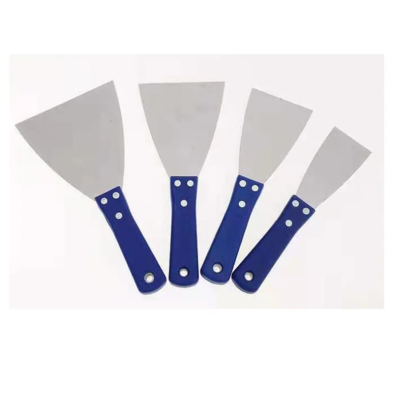 Factory supply Stainless Steel drywall scraper set with blue handle