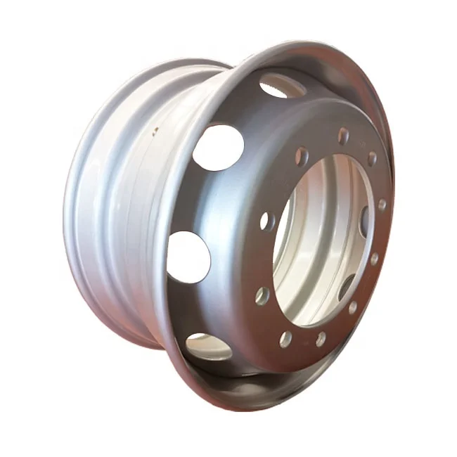 High quality 22.5x8.25 inch truck wheels 8 holes steel tubeless rims wheels tyre size 295/80R22.5 for heavy trucks