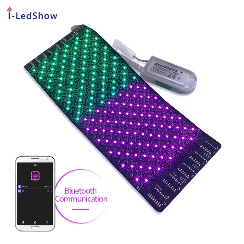 iledshow Custom El T Shirt led Sheets Tv Oled Screen Pix Signage P2.5  Display Panels  Indoor Flexible Led Panel