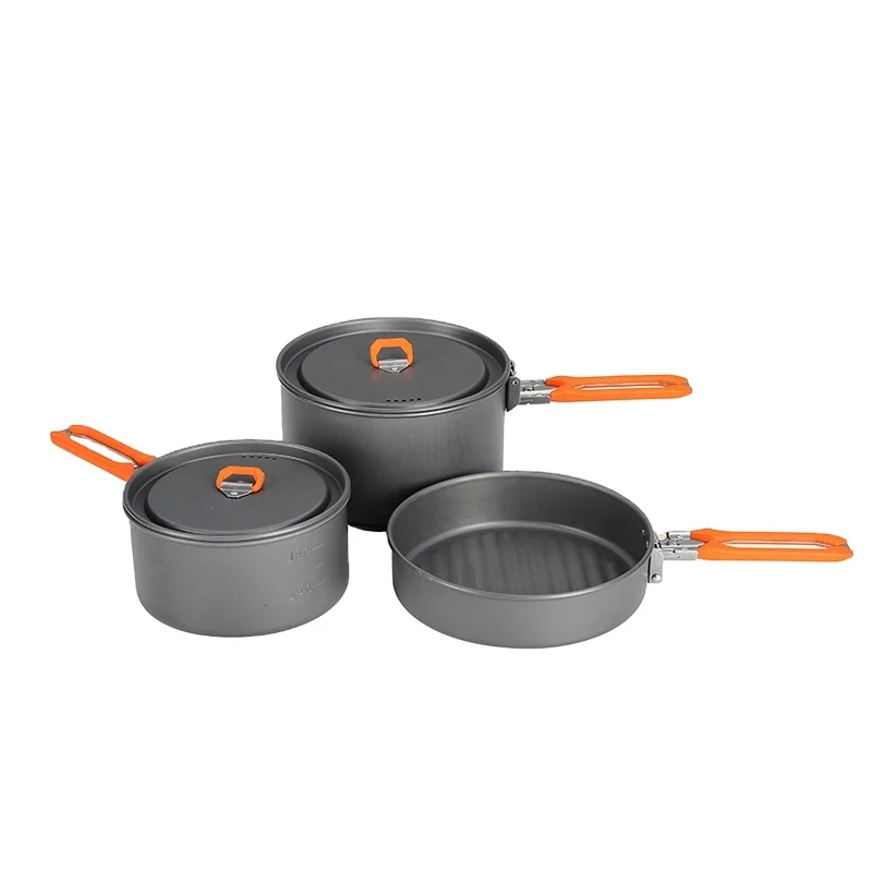 
Fire-Maple FEAST 3 kit stainless steel camping cookware outdoor frying pan and 2 pots 