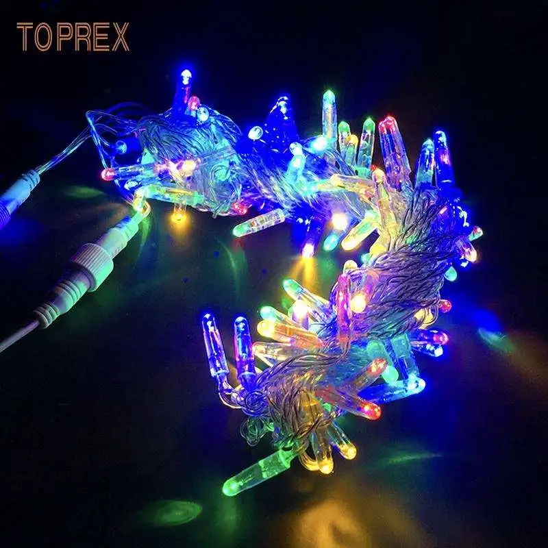 New Waterproof Ip65 Outdoor 110V 220V Rice Strings 10M 100Leds Xmas String Light Home Diwali Decoration Diya Lights For Party