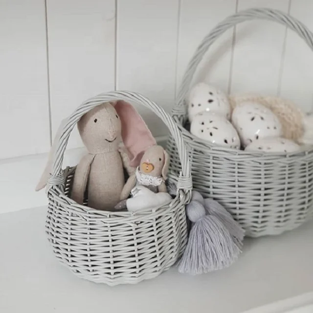 
100% handmade mini willow gift basket ,children gift basket Eco material origin type Friendly place 