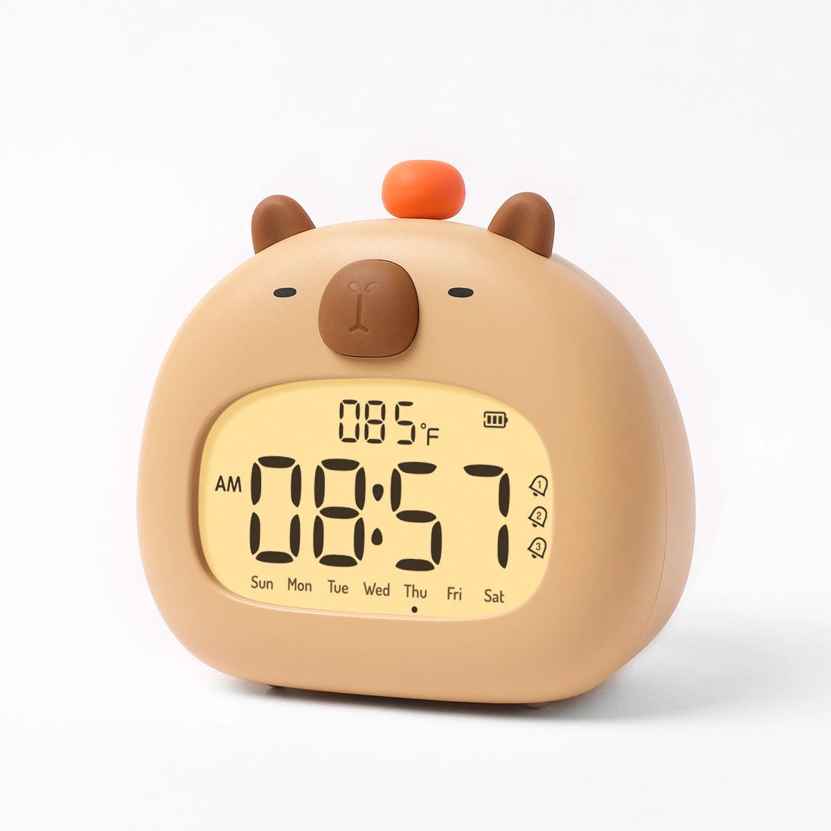 Hot Selling Analog Capybara Clock New Style Modern Design Table Desk Clock Bedrooms Alerting Alarm Fashion-Conscious Spaces