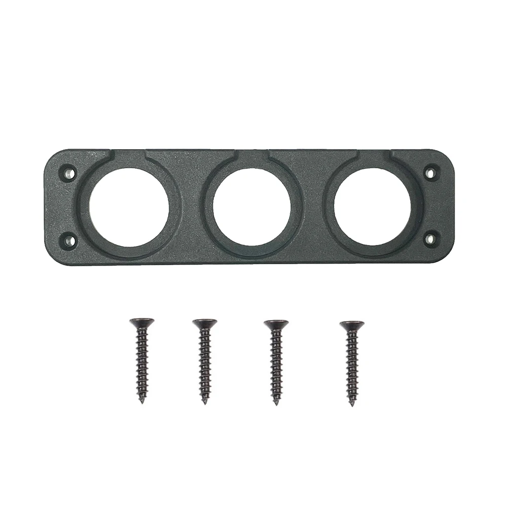 DIY Car USB Charger Socket 3 Holes Panel for Marine Cigarette Lighter Voltmeter Power Outlet Socket Panel Mount Holder