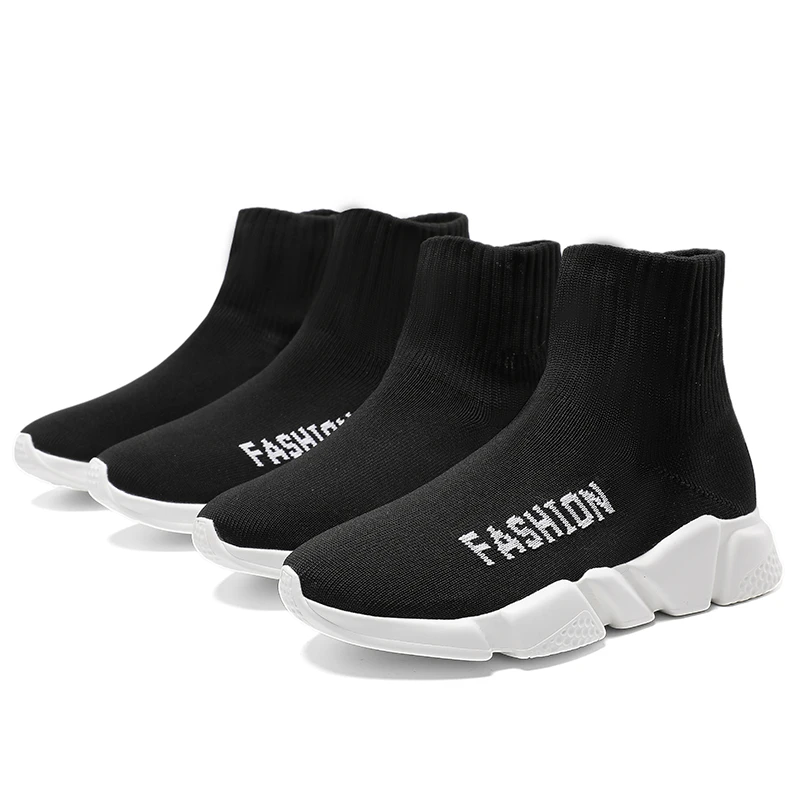 
Top quality speed runner knit sock shoes original trainer high ankle couple casual sports shoes 