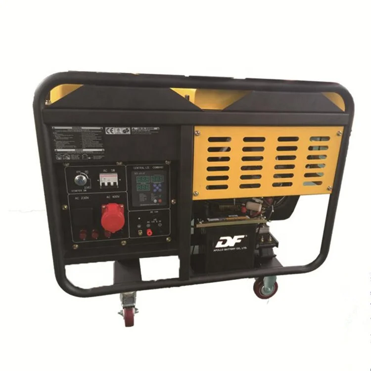 
Air-Cooled Double Cylinder Open Frame 12Kva 3 Phase Electricity Diesel Generators 