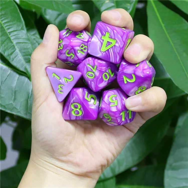 Горячая Распродажа акриловые гигантские D20 30 мм полигедральные пользовательские набор игральных костей DND для настольных игр и