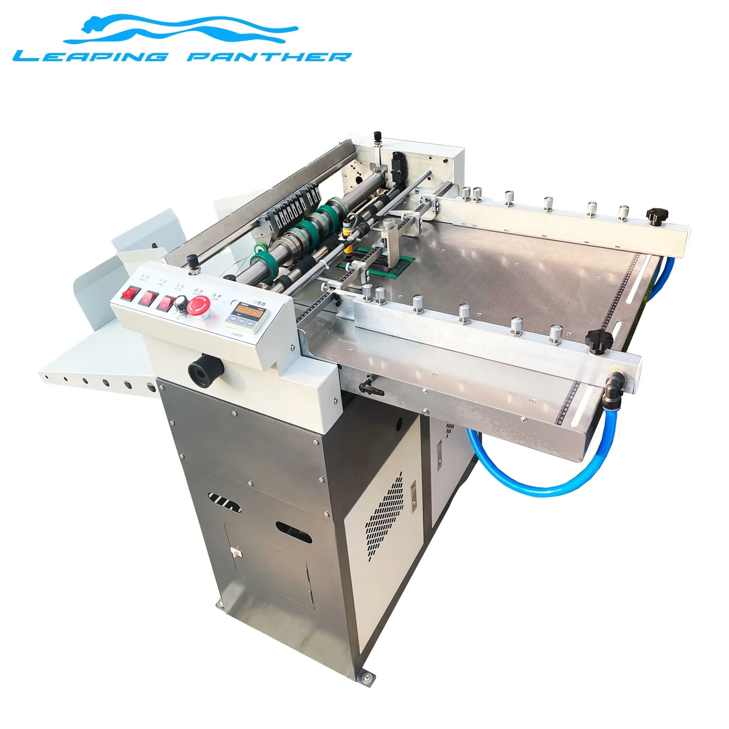 Small A4 paper adhesive sticker perforating creasing machine