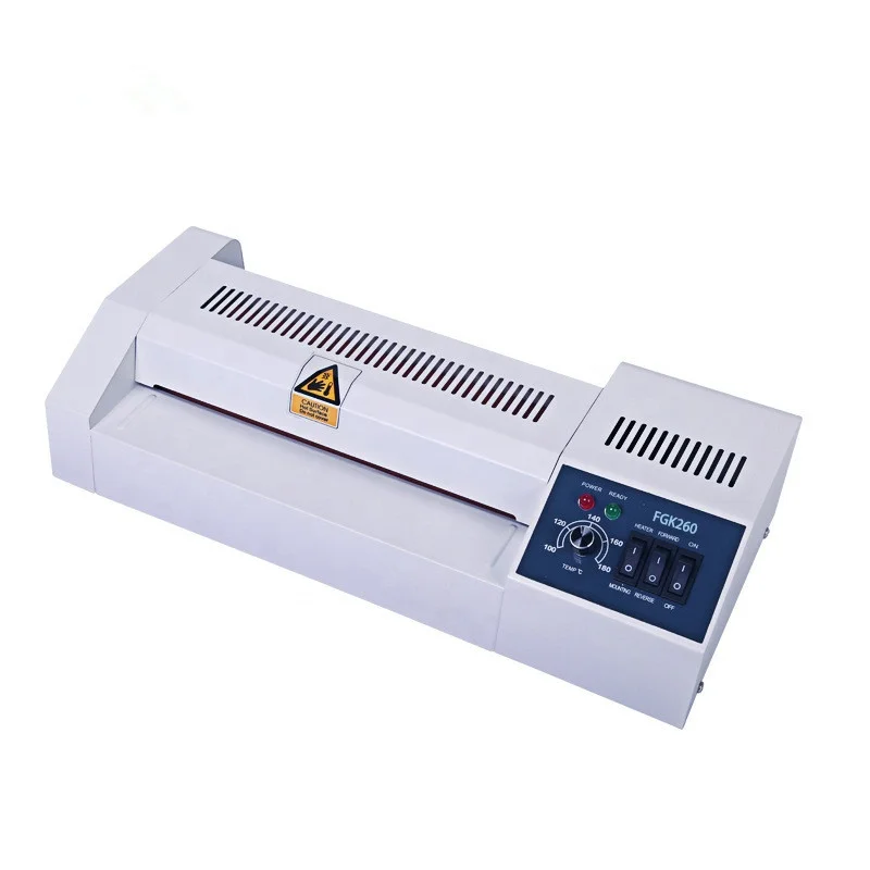 
Pingda factory price FGK260 260mm A4 size card laminate hot and cold laminating machine laminator for office 