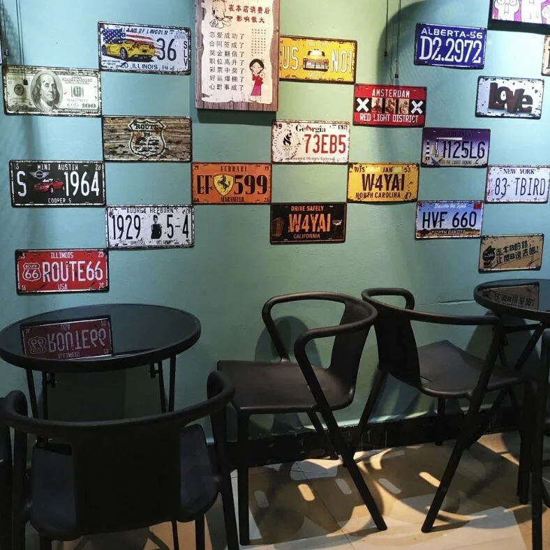 Humorous Funny Custom Garage Vintage Metal Car Tin Signs for Outboard Motor Wall Decor