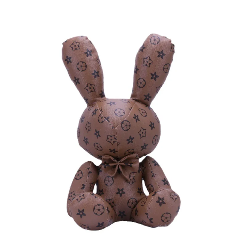 Factory Wholesale Lover Christmas Gift Toy Internet Celebrities Plush Leather Diamond Presbyopia Rabbit Doll