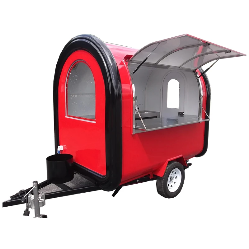 USA Standard Truck Wholesale Price Food Trailer High Quality Ice Cream Waffle Pizza Oven Fryer Griddle Wire Coffee Carts