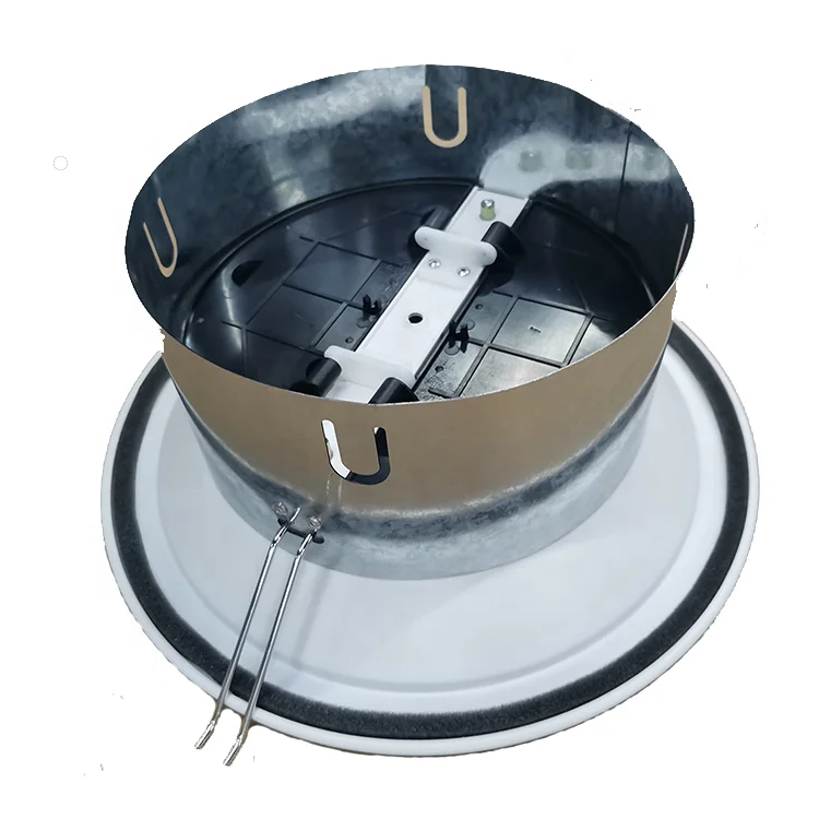 China Factory Aluminum Round Ceiling Diffuser with Damper and Neck & Clips