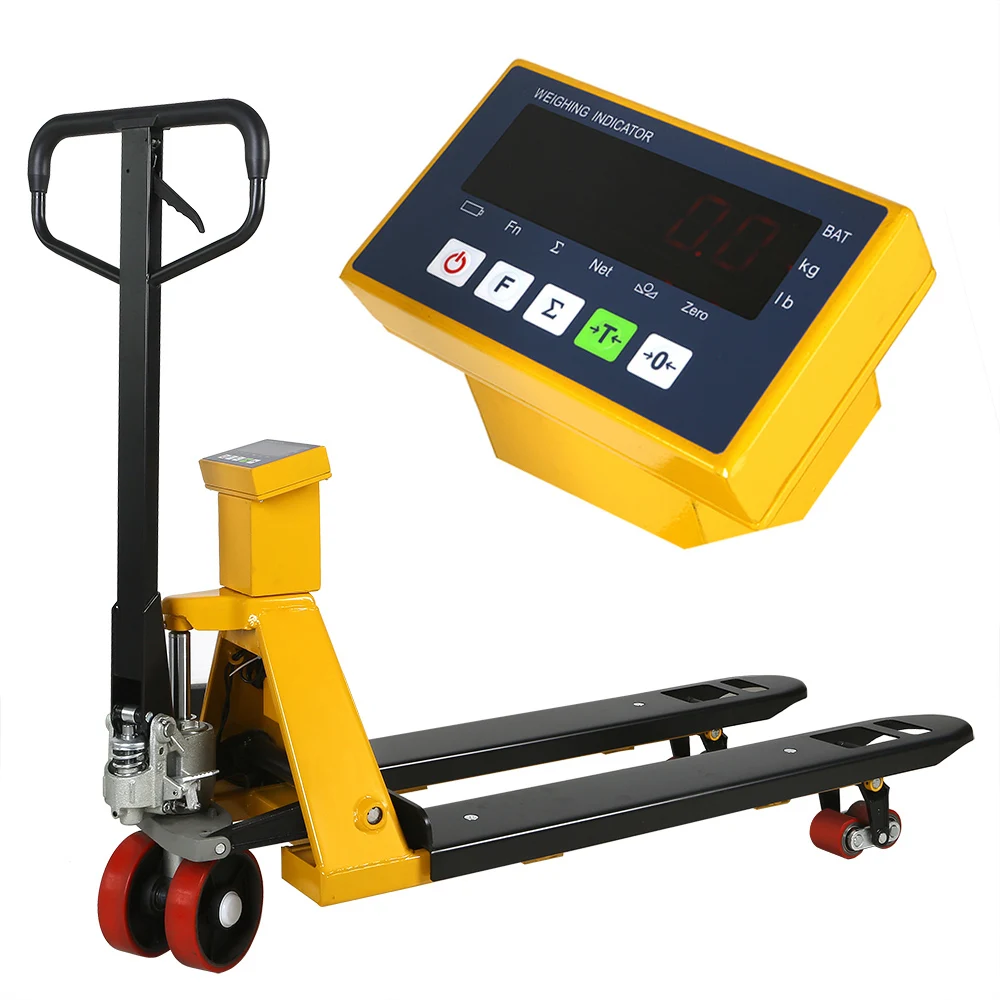 Сверхмощный Промышленный Склад грузовик ручной вилочный погрузчик домкрат весы с цифровым индикатором
