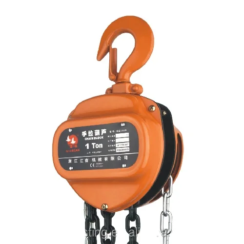 Construction or Marine Used Kyoto Vital Harga Manual Hand Chain Block 1 1.5 2 5 10 3 ton Chain Pulley Block