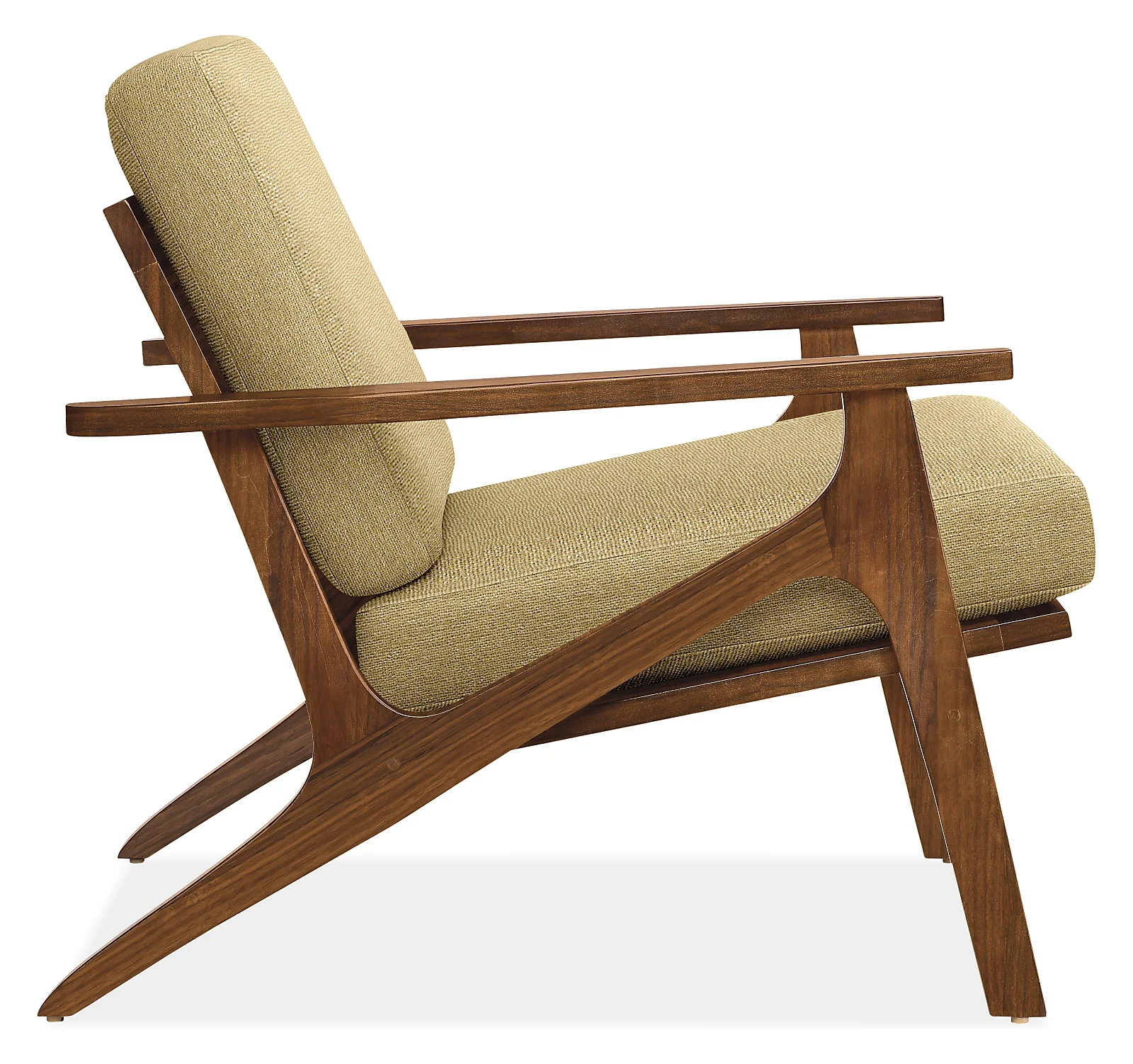 Modern Chair for Living Room Dining Solid Wooden Chair with Soft Cushion Seat Outdoor Style Upholstery Wooden Legs