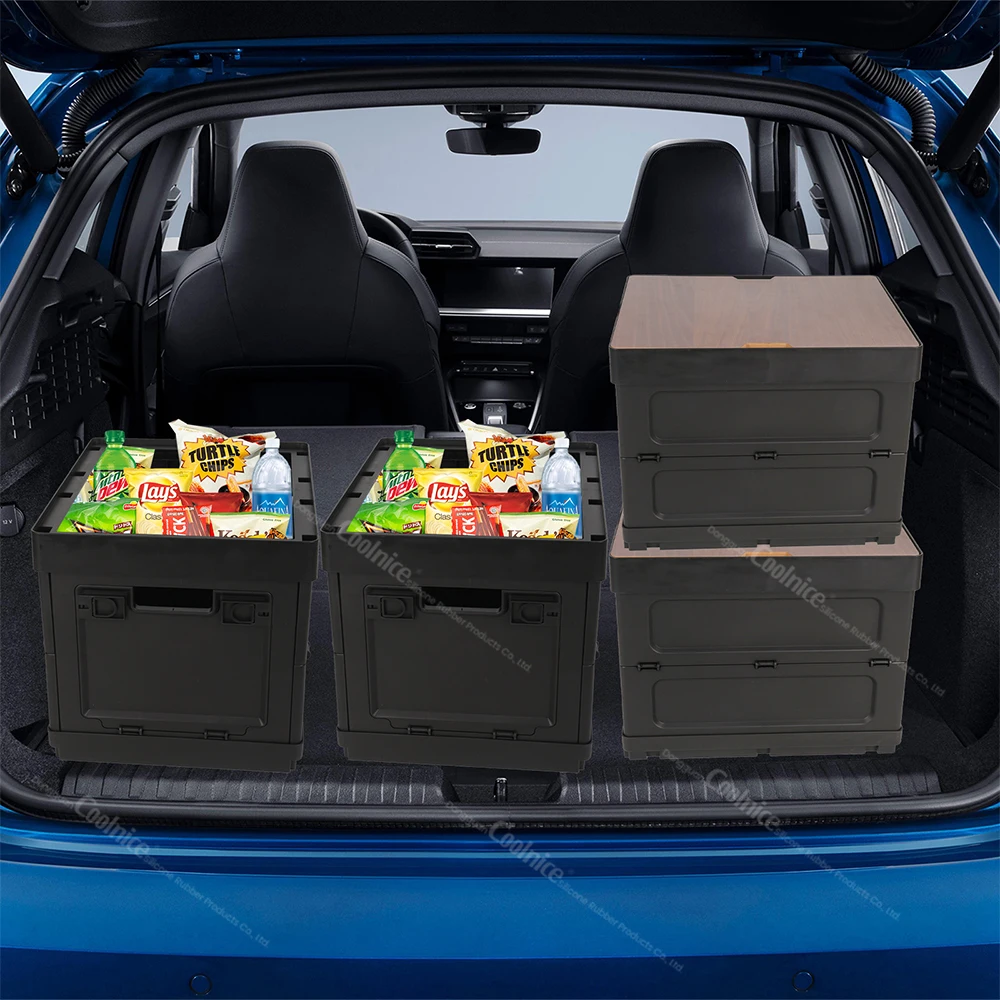 New Product Idea 2025 Durable Trunk Organizer for Car Trunk Storage Organizer for Car Suv Garage Camping