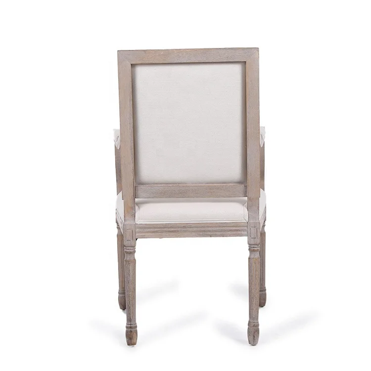 5KS29664 Luxury Home Living Room Furniture Solid Wood High Backed Arm Chair With Pillows and Cushions