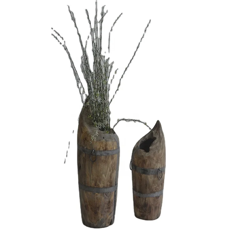 
craft gifts premium effect grain flower pot vertical garden planter wood 