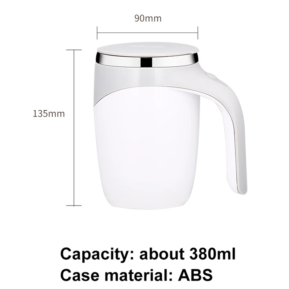 Custom Logo Smart Drinkware Stainless Steel Electric Magnetic Auto Automatic Mixing String Coffee Cup Self Stirring Coffee Mug