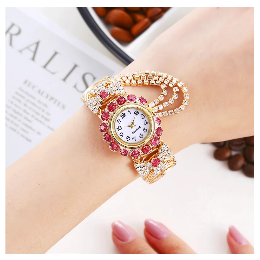2021 Top Brand Luxury Rhinestone Bracelet Watch Women Watches Ladies Wristwatch  Watch for Women Clock