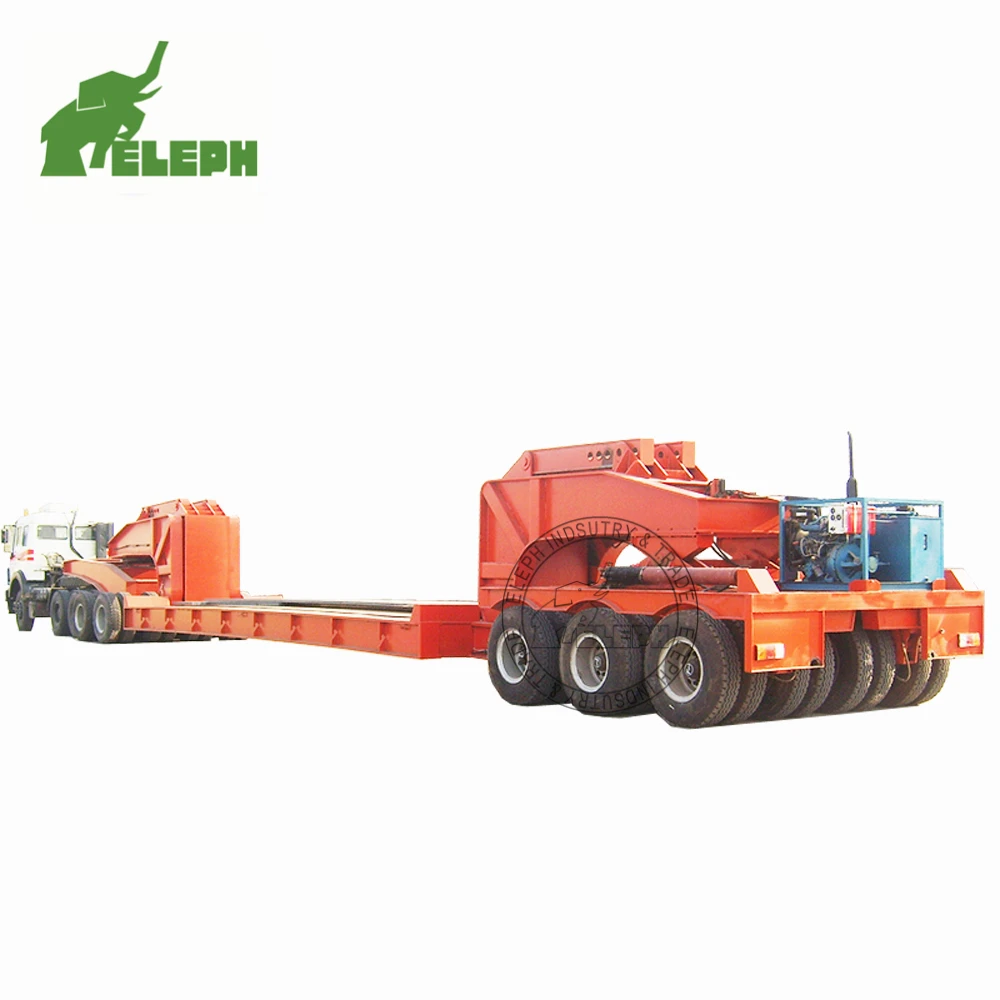 Топ продаж высокое качество 2 оси Буксировка Lowboy прицеп тележка