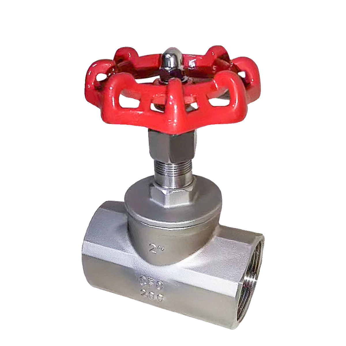 Industrial Pipe Fittings Stainless Steel Bspt Female Screw Thread Stop Valve Npt SS304 Globe Valve