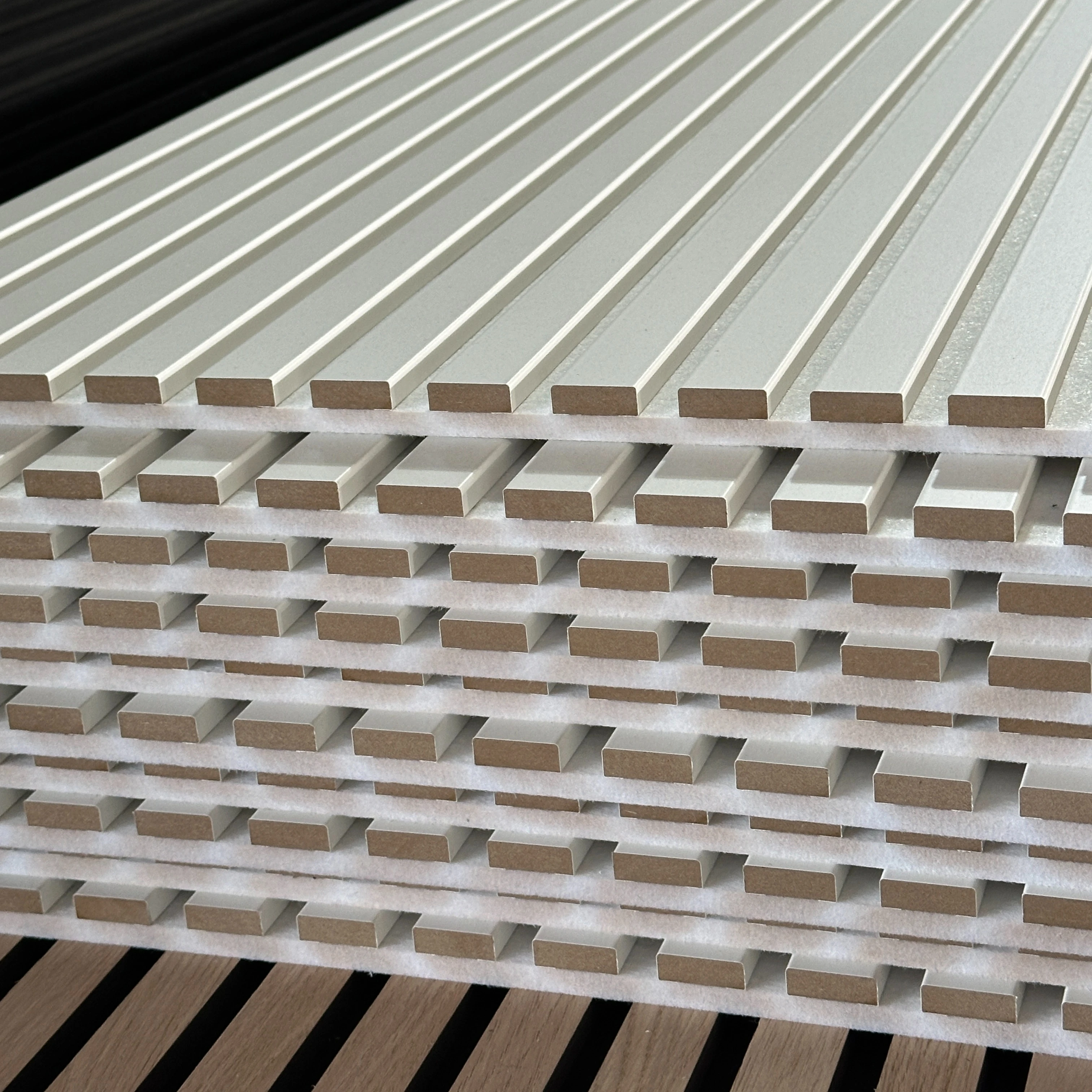 KASARO Eco-Friendly Wood Veneer Wall Wrapped Panel Interior Decorative Board Wooden Acoustic Panels