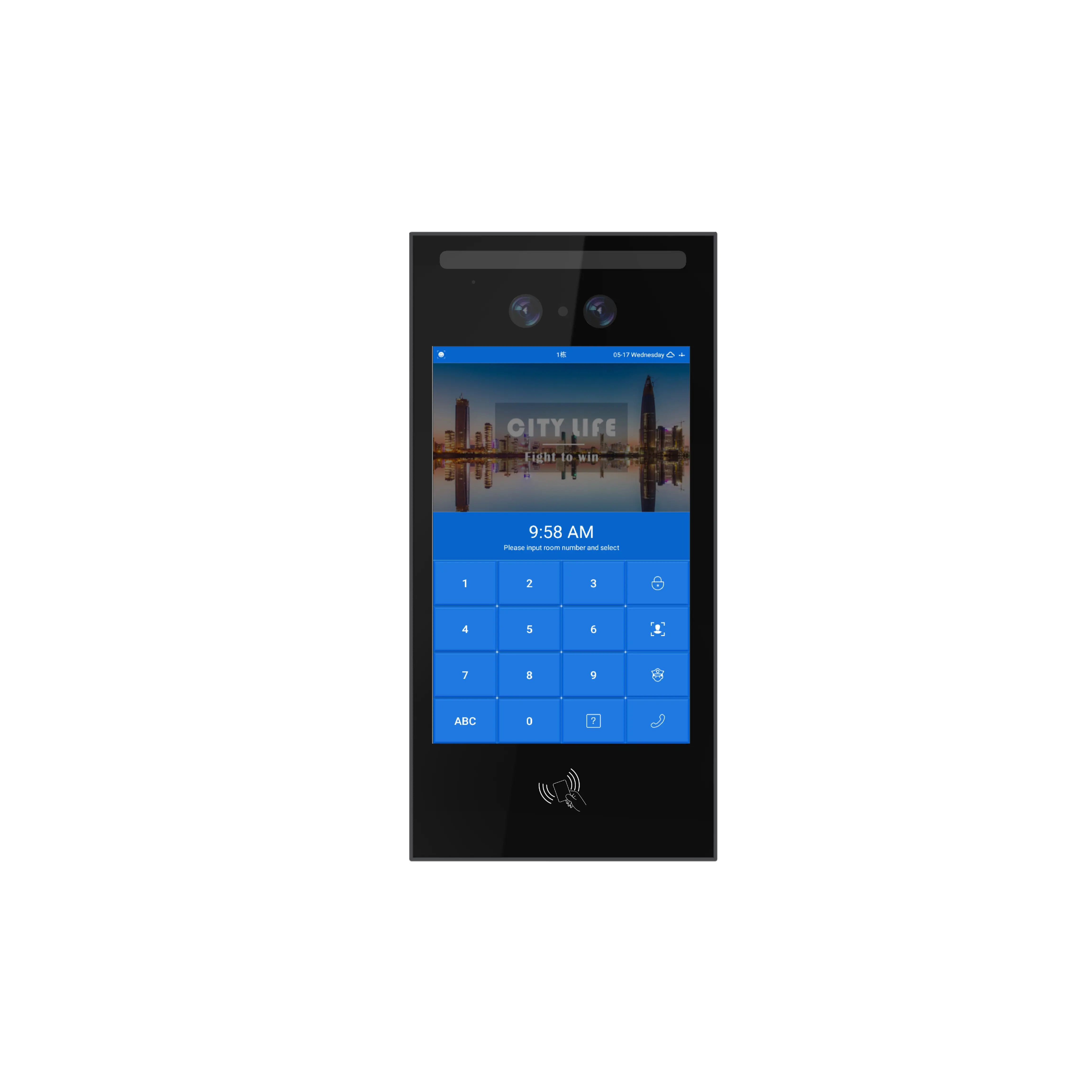 Android10 8 Inch Waterproof Smart Door Phone Access Control Touch Screen Video Intercom Face Recognition New App Remote Unlock