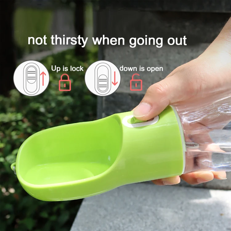 Free Sample 4 Colors Popular Travel Portable Pet Aqua Water Bottle Dog For Small Large Dogs