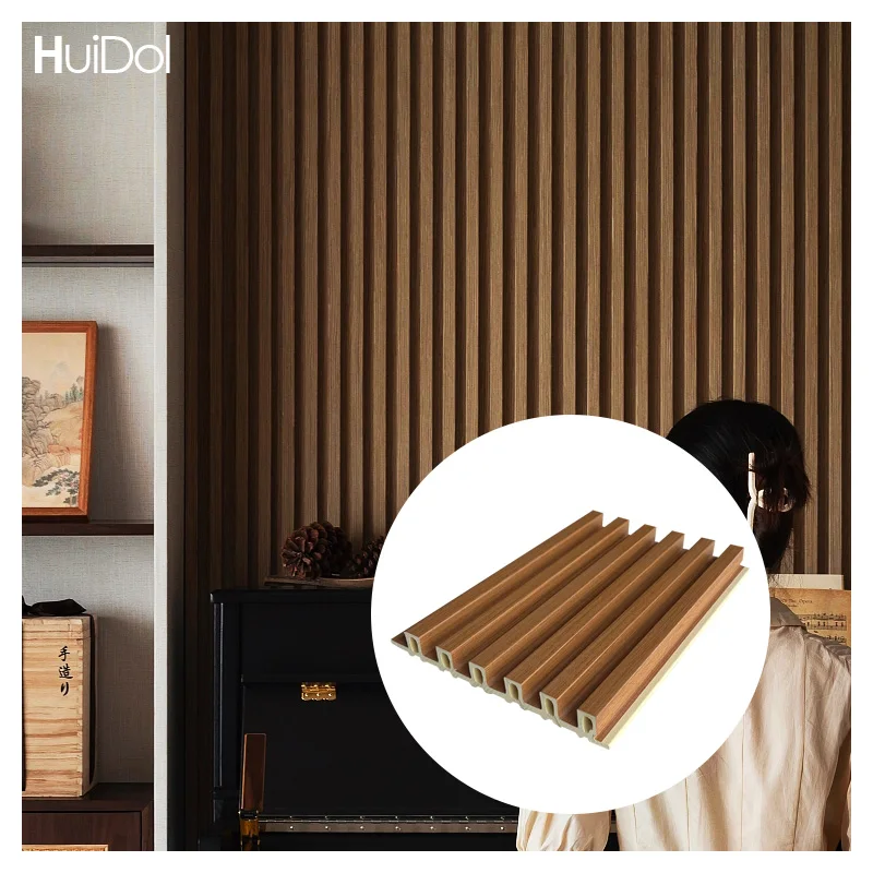 wooden grain easy install wood texture grill wpc interior wall panels manufacturer