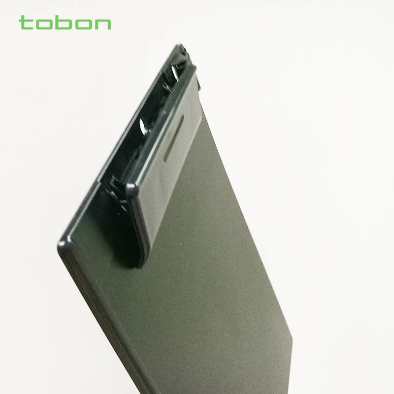 Прозрачный прозрачный или сплошной цвет овальной формы клип А4 пластиковый буфер клип доска