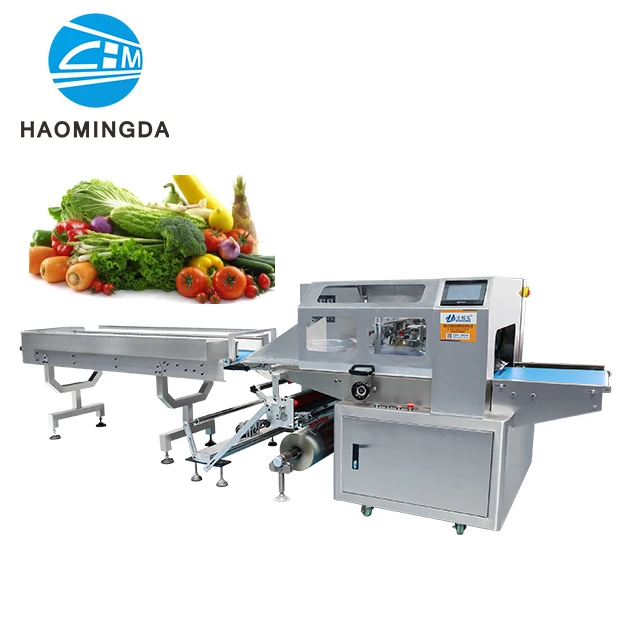 Factory Selling Customized Flow Pillow Fresh Fruit And Vegetable Packing Machine
