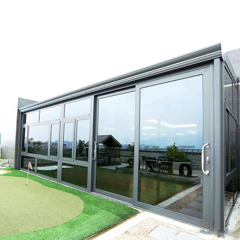 Easy assemble veranda sunroom glass house sunrooms 4 season conservatory sunrooms from CHINA