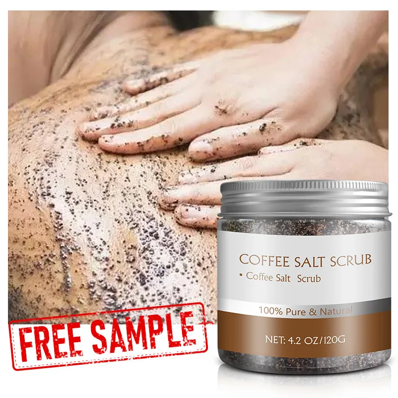 Cross-border full English body scrub body bath salt coffee salt beauty massage shop body scrub OEM customization