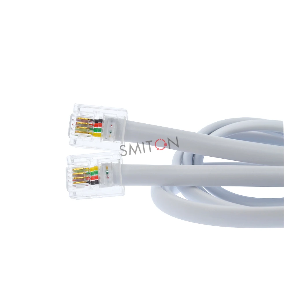 1M 2M 3M RJ11 6p4c Telephone Line Extension Cord Cable