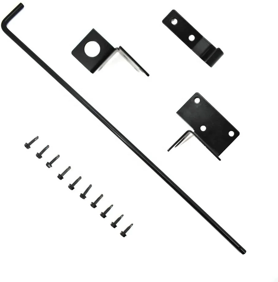 Vinyl Fence Heavy Duty Bolt Latch Door Drop bolt Door Gate Lock Fence