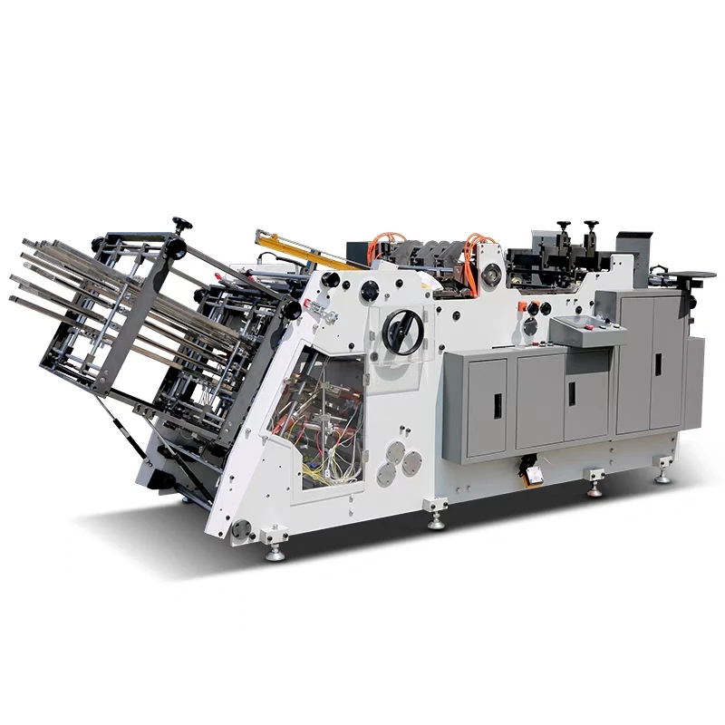 automatic cardboard punnet tray small paper carton hamburger box erecting forming machine price