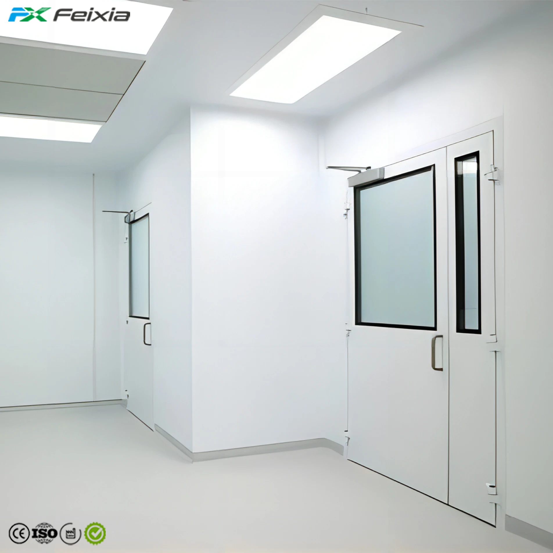 300*1200 LED Cleanroom Ceiling Panel Light For Modular Clean Room System Engineering Project