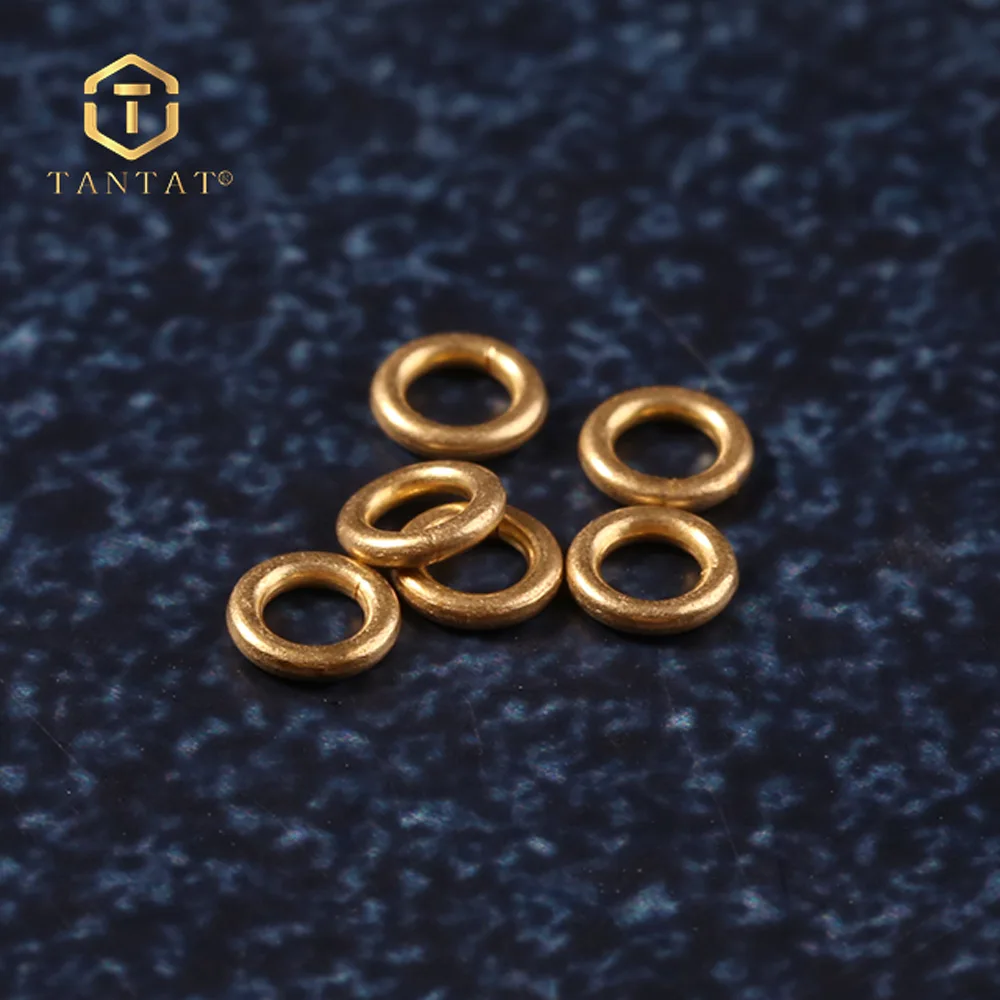 6mm Gold Plated Closed Jump Rings Circle Ring for Jewelry Making