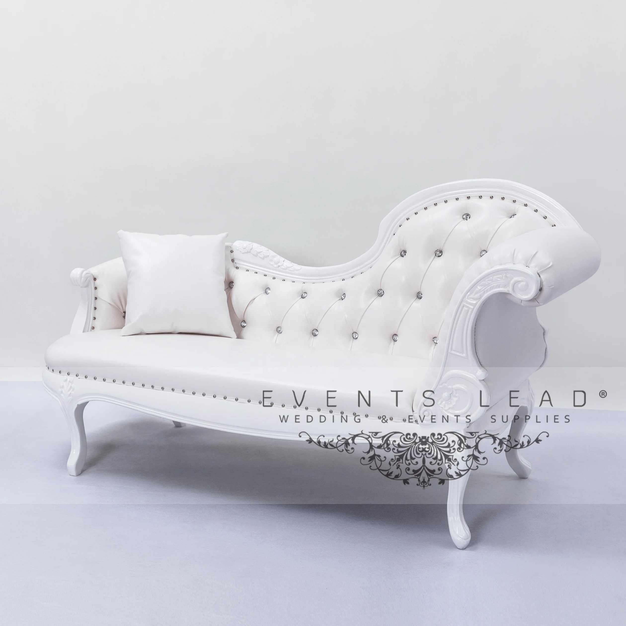 Latest Designed High Quality Event Furniture Noble Elegant White Acrylic Wedding Sofa